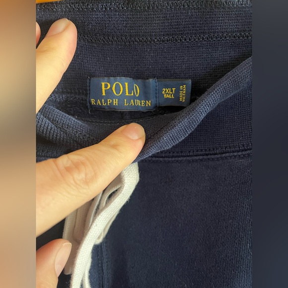 Polo Ralph Lauren Sweatpants Joggers Navy Gold Big and Tall Size 2lt 2xlt 2xl - Picture 3 of 4